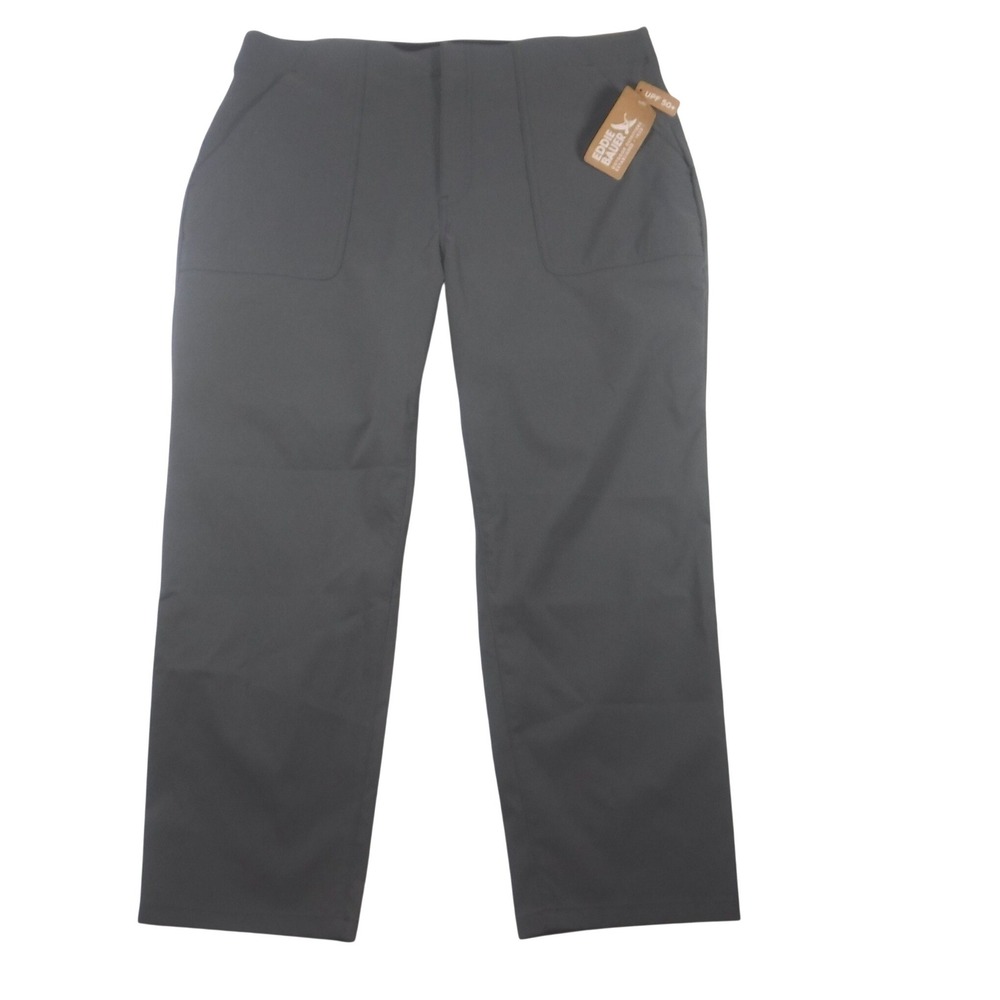 Eddie Bauer Women's Horizon High-Rise Straight Leg Cropped Pants NWT‎ T14 Gray
